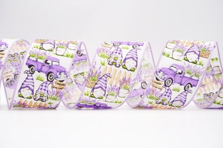 Sprookjesachtig Lavendel en Zonnebloemen Lint_KF7506GC-11-11_paars